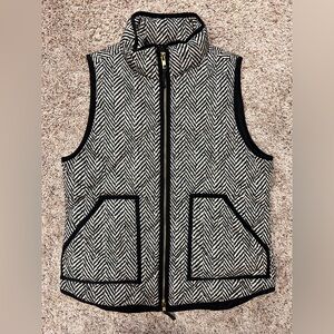 JCrew Quilted Herringbone Down Vest